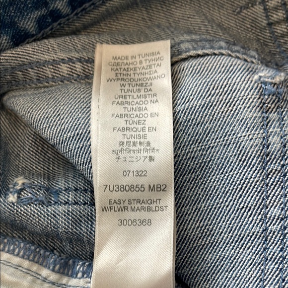 7 For All Mankind Women's Straight Leg Jeans - Blue - Picture 6 of 11